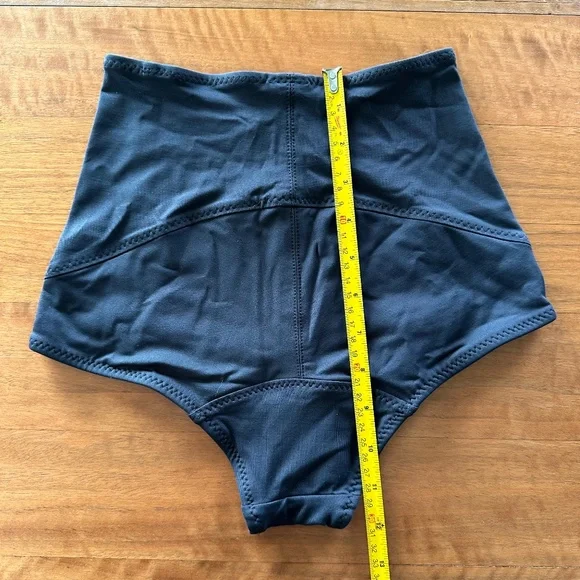 NWT *Luxe* Malia Mills High Waist Swim Bikini Bottom -  Black Size 1 - Picture 7 of 8